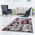thumbnail image 1 of Lbaiet SL425R57 Red Emberly Geometric 5 x 7 ft. Rectangle Area Rug, Red, Gray & White, 1 of 6