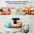 thumbnail image 3 of Candle Making Wax Melting Pot,Wax Melter for Candle Making,LED Temperature Display for Adults Beginner,Soy Wax US Plug, 3 of 8