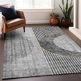 thumbnail image 6 of Addison Rugs Mayfield Washable Transitional Modern Charcoal Rectangle Rug, 10' x 14', 6 of 6