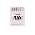 thumbnail image 1 of PVCS 2022 Calendrier de Bureau Étudiant Portable Bloc-Notes Ornement Décoration Blanc, 1 of 6
