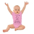 thumbnail image 3 of I Love My Grandma This Much Cute Romper Boys or Girls Infant Baby Brisco Brands NB, 3 of 7