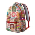 thumbnail image 2 of "Ethnic Boho Backpack for Women - Spacious College Bookbag with 17” Laptop Sleeve, Stylish Tribal Print for Dorm, Library & Everyday Use", 2 of 6