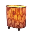 thumbnail image 3 of Eangee Home Design Mini Guyabano Table Lamp, Shade Made Of Guyabano Leaves, 9x5x9 Inches, 3 of 6
