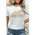 thumbnail image 2 of Livin The Rural Life Western Farm Graphic Tee T-Shirt, 2 of 7