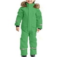 thumbnail image 1 of UACY Combinaison de Neige pour Enfants Garçons Filles une-Pièce Combinaison de Neige Hiver Extérieur Imperméable Salopettes Planche à Neige Combinaisons de Ski (Vert, 2-3 Ans), 1 of 2