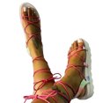 thumbnail image 2 of Nuevas sandalias con correa para mujer Zapatos de playa planos de gran tamaño con parte inferior gruesa Wmkox8yii  nm6254, 2 of 3