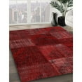 thumbnail image 2 of Ahgly Company Indoor Square Contemporary Fire Brick Red Patchwork Area Rugs, 6' Square, 2 of 6