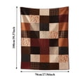 thumbnail image 3 of Halloween Throw Blanket, 39.37 x 27.56 in Throw Blanket Gentle Fleece Fall Blanket Cozy Warm Cute Halloween Patchwork Blanket, Ultra-Soft Blankets and Throws for Couch Sofa Bed, 3 of 8