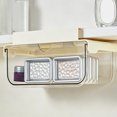 thumbnail image 6 of JHRGJIO Extractable Drawer Organizer, Under Shelf Storage Accent, Space Saving Organizer for Home Kitchen Office Use Bedroom Bathroom Cabinet Desk Drawer Storage, 6 of 9