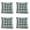 B, variant on Outdoor Bohemian Seat Cushions 40x40cm - Reversible Chair Pads for Patio Garden Furniture - Square Covers for Dining Chairs, Floor Pillows, Home Decor