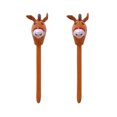 thumbnail image 1 of Vogacara 2 piezas de juguete de dibujos animados cabeza de caballo palo sellar el enchufe de aire luz y suave accesorio para actuación en Juegos de césped Marrón, 1 of 6