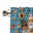 thumbnail image 5 of Valances for Windows Thanksgiving Hat Rod Pocket Cafe Window Treatments Valance Curtains for Kitchen Bathroom Laundry Basement Windows 60"x14", 5 of 6
