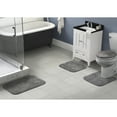 thumbnail image 2 of Garland Rug Traditional Washable Bath Rug Set, 4 Piece Set (2 Bath Rugs, Contour, & Lid) Medium Gray, 2 of 7