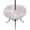 Rose, Pink, White, variant on Round Outdoor Tablecloth with Umbrella Hole and Zipper, Sage Green Coral Tablecloth with Elastic Waterproof, Coastal Summer Ocean Nautical Sea Patio Table Covers for 31" - 35" Picnic Pool Tables