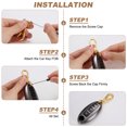 thumbnail image 4 of 0.5" Swivel Clasp Hooks, 2 Pcs Detachable Snap Hook for Bag Strap, Silver, 4 of 7