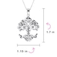 thumbnail image 3 of Bling Jewelry Womens Celtic Matriarch Family Tree of Life Pendant Necklace in Sterling Silver, 3 of 5