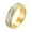 Gold, variant on Men's and Women's Stainless Steel 6MM Sandblasted Diagonal Engraving Lucky Relaxation Rotatable Ring Rainbow Size 10