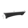thumbnail image 2 of Saint Birch Black 72" Fireplace Mantel with Corbels and Arch, 2 of 8