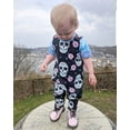 thumbnail image 3 of Barboteuse Skull pour Garçon Bébé Enfant Combinaison Florale Bandeau Ensemble Tenue de Fête, 3 of 4