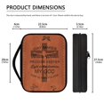 thumbnail image 4 of Renewold Butterfly Cross Bible Covers for Women with Pockets Handle Large Bible Protective Case Brown Carrying Bible Tote Bag Christian Gifts for Kids Men, 4 of 7