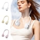 thumbnail image 1 of Xihbxyly Ventilador de Cuello Sin Aspas, Ventilador Portátil para Colgar, 3 Velocidades Ajustables, Seguro para Cabello Largo, Diseño Ligero, Recargable Por Usb, Perfecto para Viajes, Oficina, Activi, 1 of 7