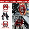 thumbnail image 3 of BUCKLOS SPD Pedals PD-M680 MTB Mountain Bike Clip in Dual Sided Pedals - Road Bike Flat & Clipless Sealed Bearing Bicycle Clips Pedal Compatible with Shimano SPD Cleats (9/16" Aluminum), 3 of 7