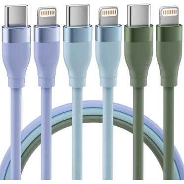 Kapulor iPhone Charger [Apple Mfi Certified] 3 Pack 6ft Fast Charging Cables Compatible with iPhone 14/13/12/11 Multi-Color