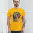 thumbnail image 3 of Tee Hunt Dean Russo Sweet Poodle T-Shirt Dog Pattern Puppy Adopt Pet Men's Tee, Yellow, Medium, 3 of 5