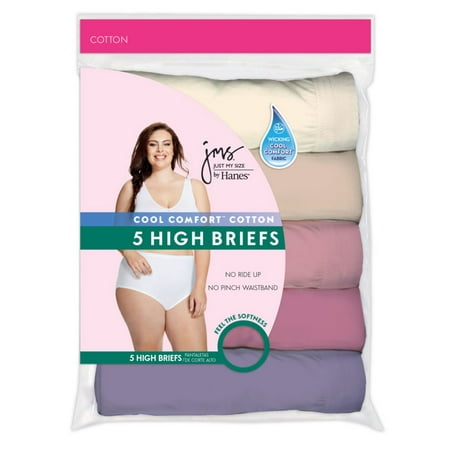 JMS Women's Cool Comfort High-Waist Cotton Brief, (Best Womens Underwear For Men)