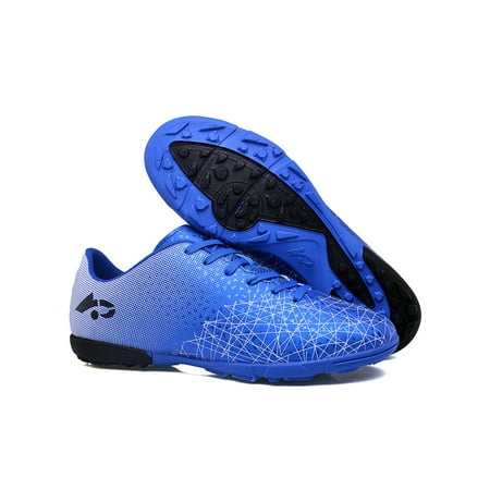 

Gomelly Boys Mens Soccer Cleats Training Football Shoes Football Cleats Soccer Sneakers Comfort Athletic Soccer Shoes TF Cleats Blue 12C
