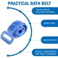 thumbnail image 4 of SHELLTON Silicone Back Scrubber for Shower - 30" Extra Long Large Body Scrubbers for Men&Women, Exfoliating Massage Bath Body Brush, Reduce Cellulite, Improve Circulation, Boost Energy, Blue, 4 of 7