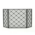 thumbnail image 2 of GDF Studio Chamberlain 3 Panelled 14.18 lbs Iron Fireplace Screen, Black, 2 of 9
