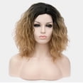 thumbnail image 2 of Unique Bargains Human Hair Wigs for Women Lady Curly Wig Cap Fluffy Curly Wavy Light Gray, 2 of 6