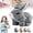 Gray without Carrots, variant on Guvpev Bunby - My Realistic Bunny Toys, 7" Realistic Bunny That Moves, Fun Interactive Bunny Plush Toys Can Walk and Talk, Soft Bunny Stuffed Animal Easter Basket Stuffers Gifts for Boys & Girls