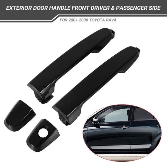 2Pcs LH&RH Front Exterior Door Handle Fit for 2001-2012 Toyota RAV4