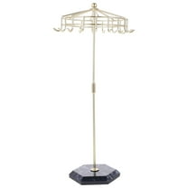 WSTEER Hanging Jewelry Organizer Umbrella Shaped Necklace Display Stand Tabletop Jewelry Storage Rack