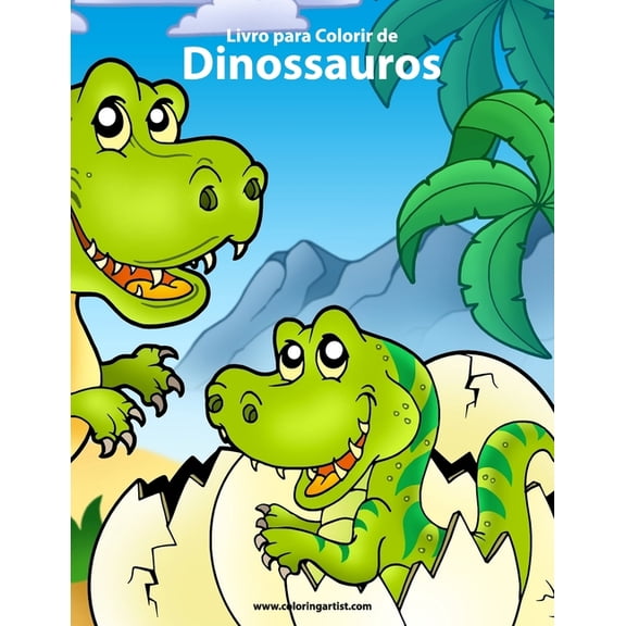 Dinossauros Livro para Colorir de Dinossauros 1, Book 1, (Paperback)