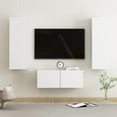 thumbnail image 2 of vidaXL TV Cabinet Set 3 Piece Chipboard Hifi Stereo Multi Colors 31.5"/39.4", 2 of 18