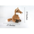 thumbnail image 3 of Red Fox Plush, Stuffed Animal, Educational, Toy, Kids, Realistic Figure, Lifelike Model, Replica, Gift, 15" FT11 BB326, 3 of 9