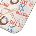 thumbnail image 5 of Baseball Game Pattern Dish Drying Mat for Kitchen 1 Pack, Ultra Absorbent Microfiber Dishes Drainer Mats,16"x18", 5 of 6