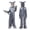 Grey-eoR5G, variant on OJSFQUFP Boy Halloween Cartoon Cosplay Jumpsuit Big Grey Stage Performance Costume Jumpsuit