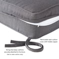 thumbnail image 4 of Sunbrella 2-Piece Outdoor Deep Seat Cushion Set in Canvas Coal, 4 of 9