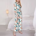 thumbnail image 3 of Sikiie Floral Strawberr Women's Long-Sleeve Shirt and Full-Length Bottom Pajama Set (s-xxl)-Large, 3 of 7