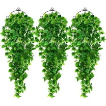 Clearance!Beppter Hangs,Decoration Indoor Artificial Plants 3Pcs Hanging Baskets) Outdoor For Wall (No Home Decor
