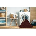 thumbnail image 2 of Ahgly Company Machine Washable Indoor Square Transitional Black Brown Area Rugs, 8' Square, 2 of 7