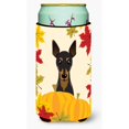thumbnail image 1 of Koozie Tall Boy Hugger Multicolor Caroline's Treasures BB2046TBC Min Pin Acción de Gracias, 1 of 1