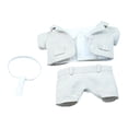 thumbnail image 1 of Vogacara Conjunto de ropa de muñeca para niña, abrigo de diseño Simple, camisa, pantalones, corbata, Kit de disfraz, colección lavable, Muñecas y casas de muñecas Beige, 1 of 6