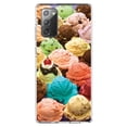 thumbnail image 1 of DistinctInk Clear Shockproof Hybrid Case for Galaxy Note 20 ULTRA (6.9" Screen) - TPU Bumper, Acrylic Back, Tempered Glass Screen Protector - Ice Cream Scoops Cones, 1 of 3