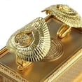 thumbnail image 4 of Practical Israel Judaism Alloy The Ark of Covenant Replica Statue Gold Plated With Contents Aaron Rod, 4 of 5