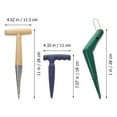 thumbnail image 2 of IFANLANDOR Ergonomic Wooden Hand Dibber Plant Puncher Tools for Use, 2 of 8
